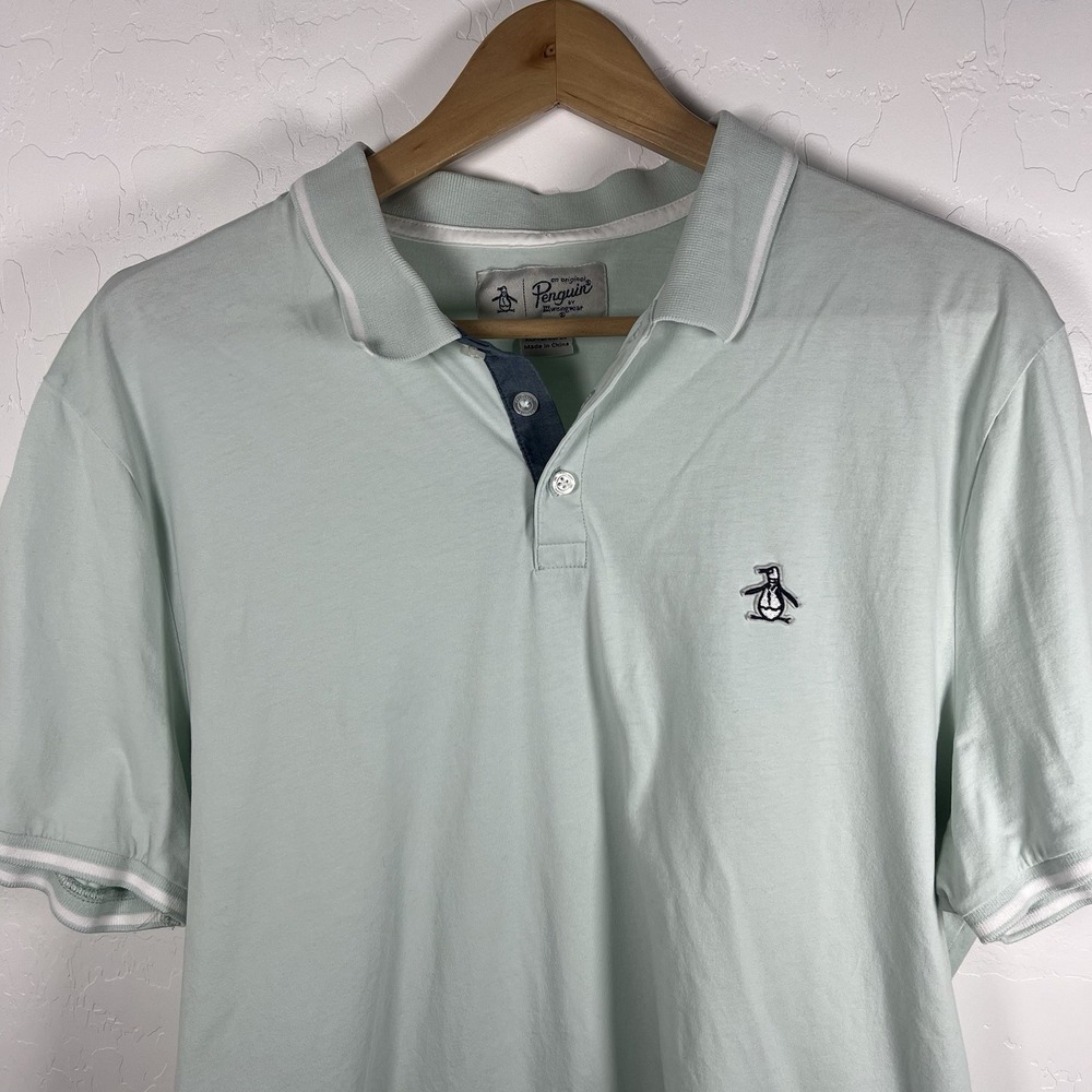 Original Penguin by Munsingwear Polo Shirt Men's XL Sea Foam Green